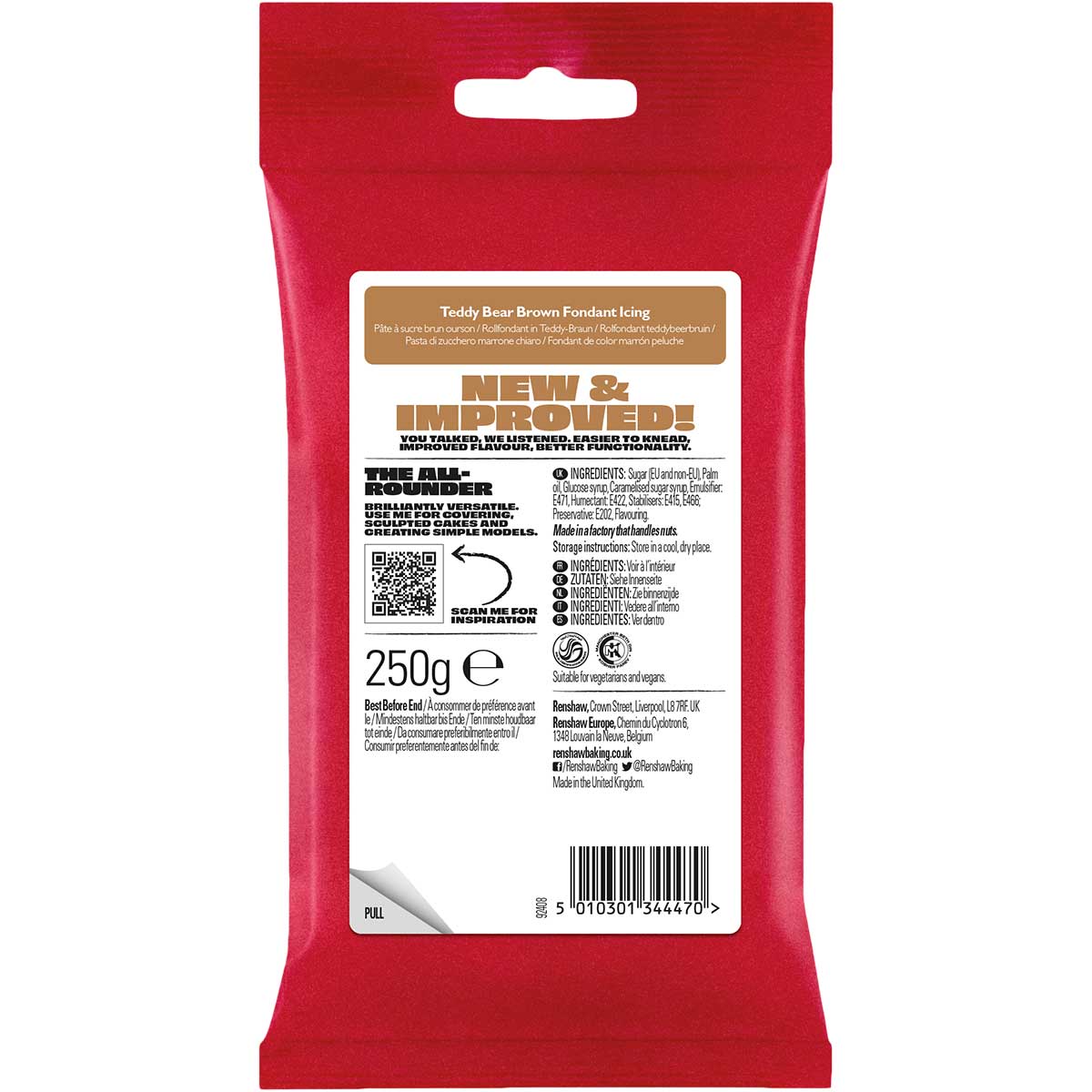 Renshaw Fondant Icing Teddy Bear 250g