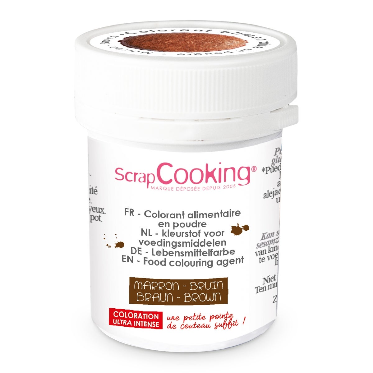 ScrapCooking Kleurstofpoeder Bruin 5g
