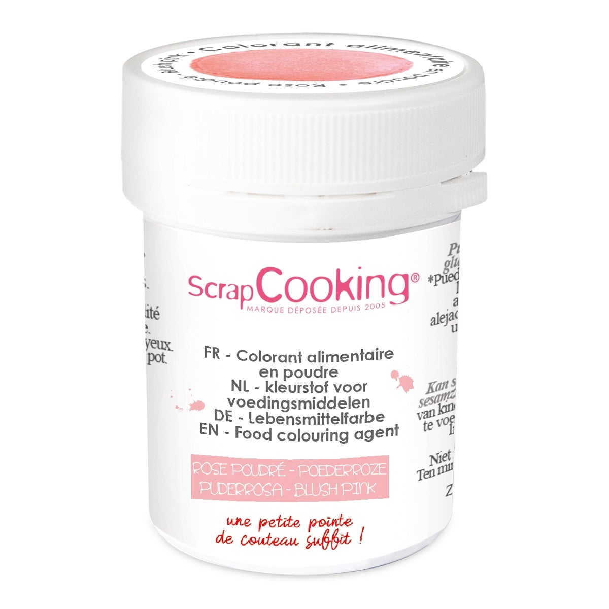ScrapCooking Kleurstofpoeder Lichtroze 5g