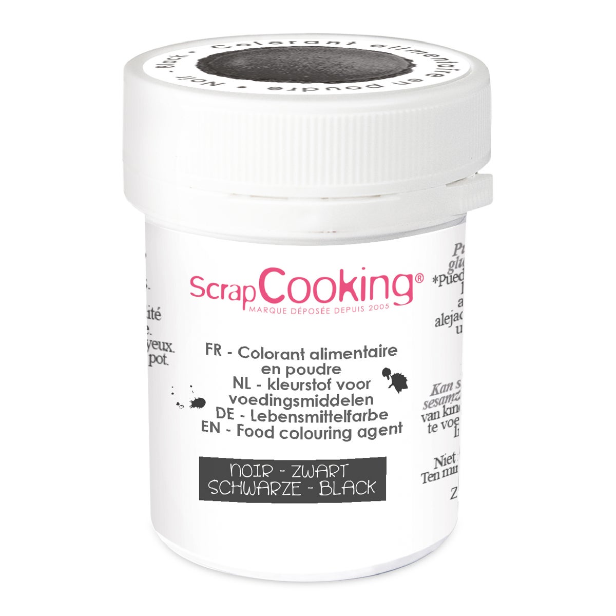 ScrapCooking Kleurstofpoeder Zwart 5g