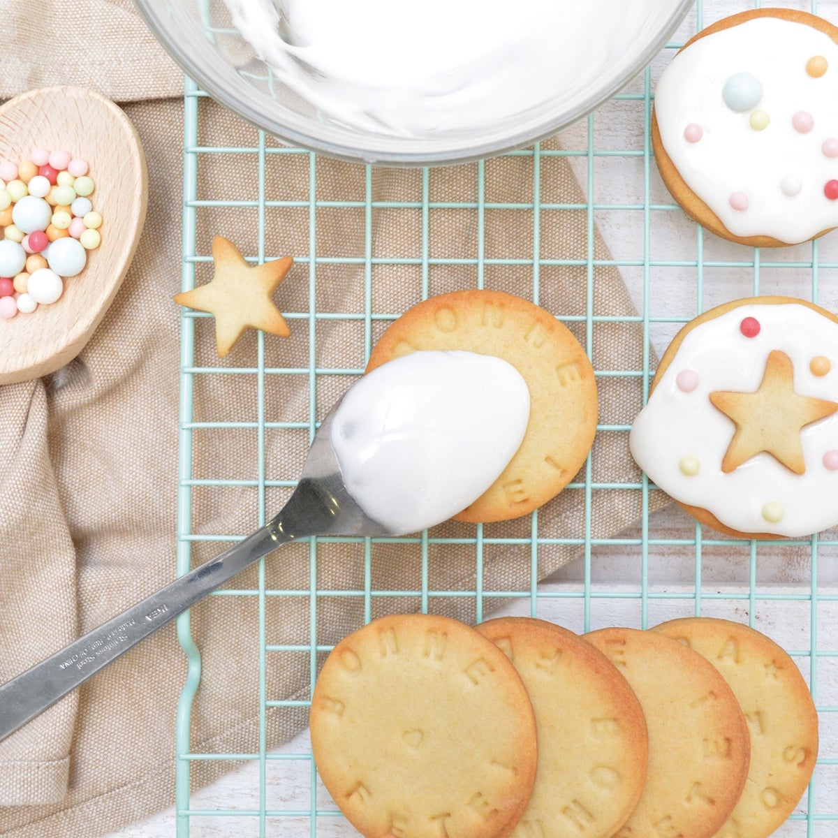 ScrapCooking Afkoelrooster 25 x 40 cm Mintgroen