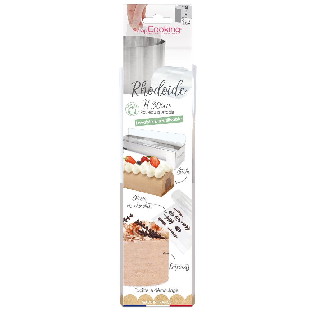 ScrapCooking Herbruikbaar Acetaatfolie 30cm x 1,5m