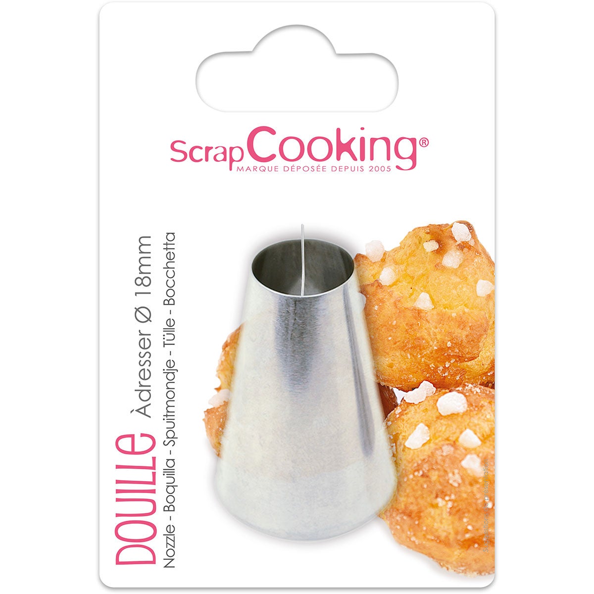 Scrapcooking Stainless Steel Round Piping Tip Ø18 mm