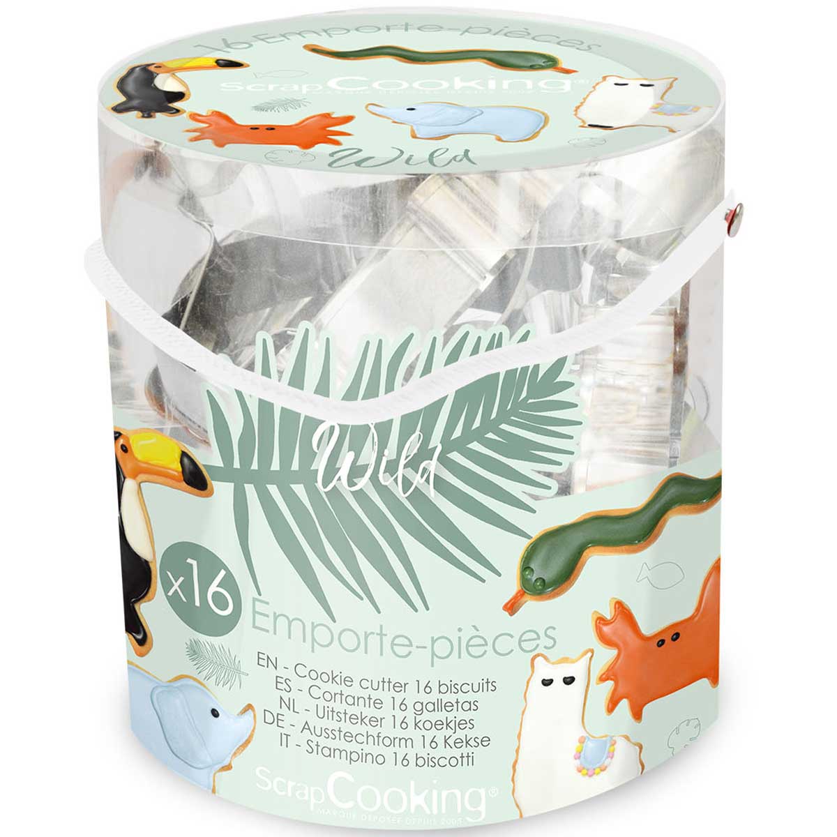 ScrapCooking Uitstekers Wilde Dieren Set/16