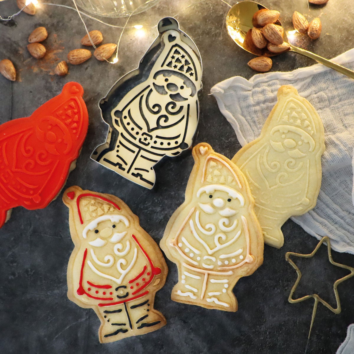 ScrapCooking Kerstman uitstekers & Embossers Set