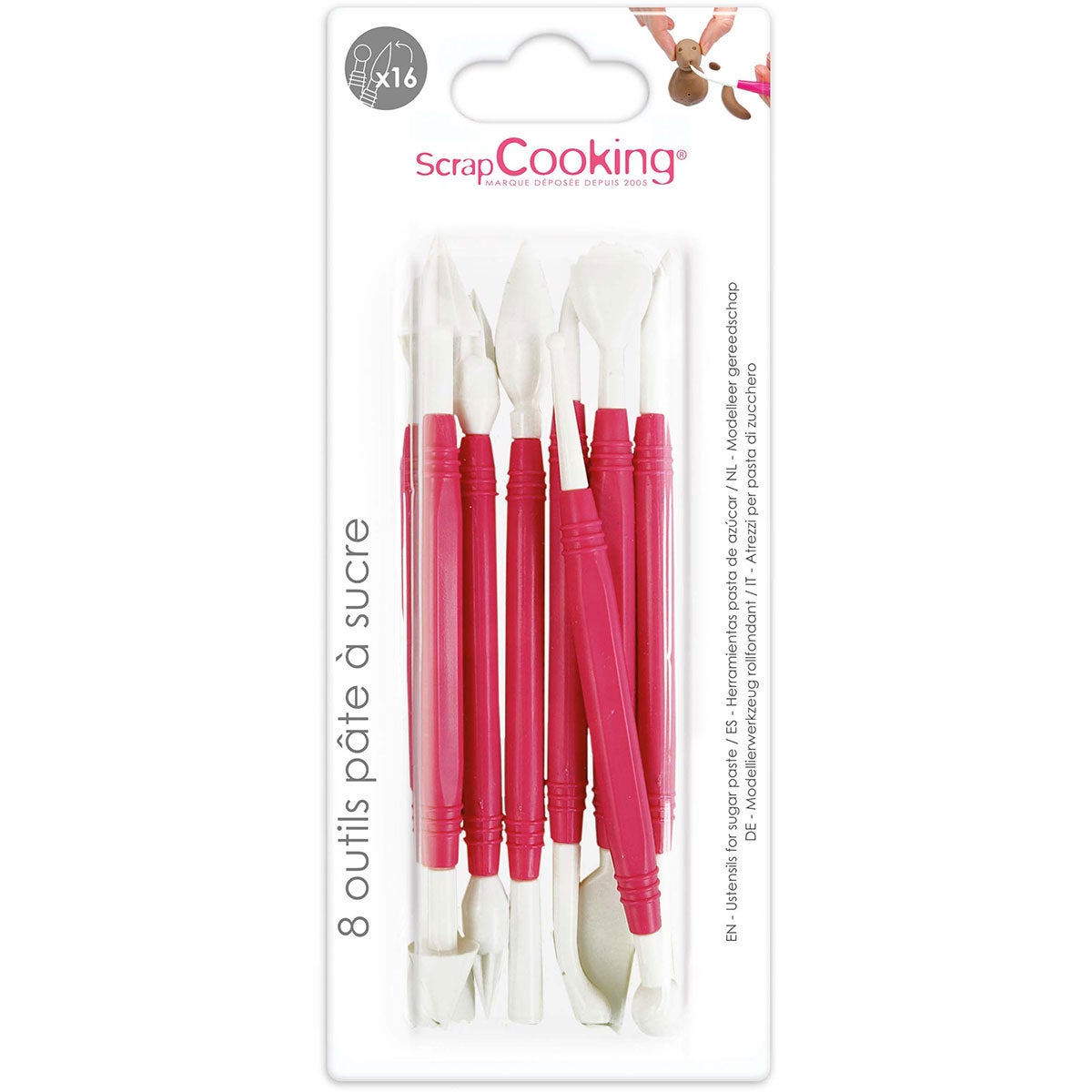 Scrapcooking Fondant Modelling Tools 8 pcs