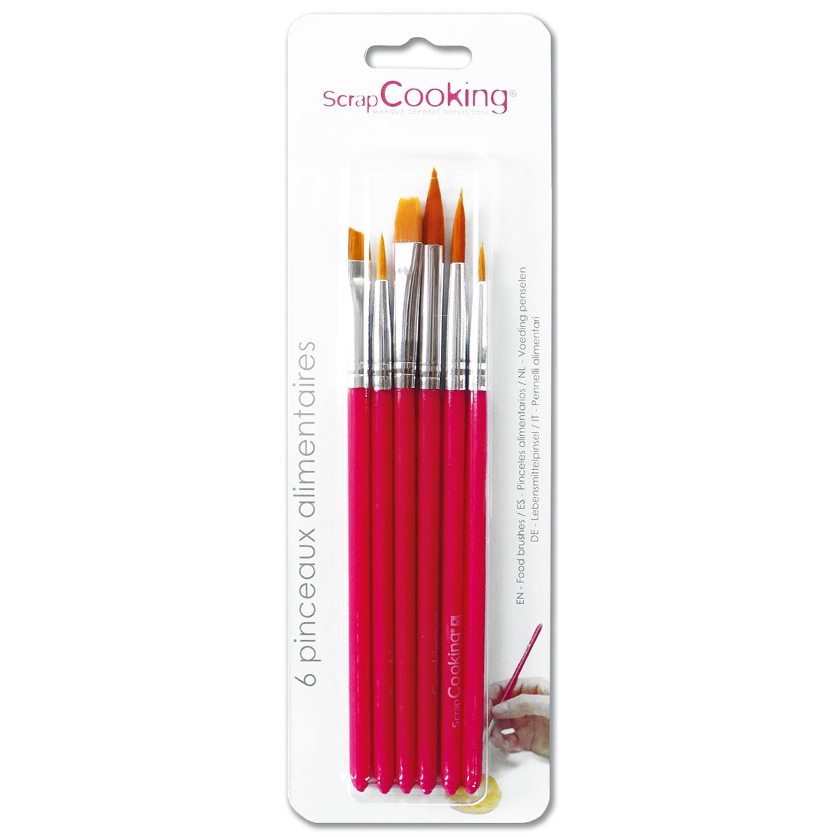 Scrapcooking Kwasten Set/6