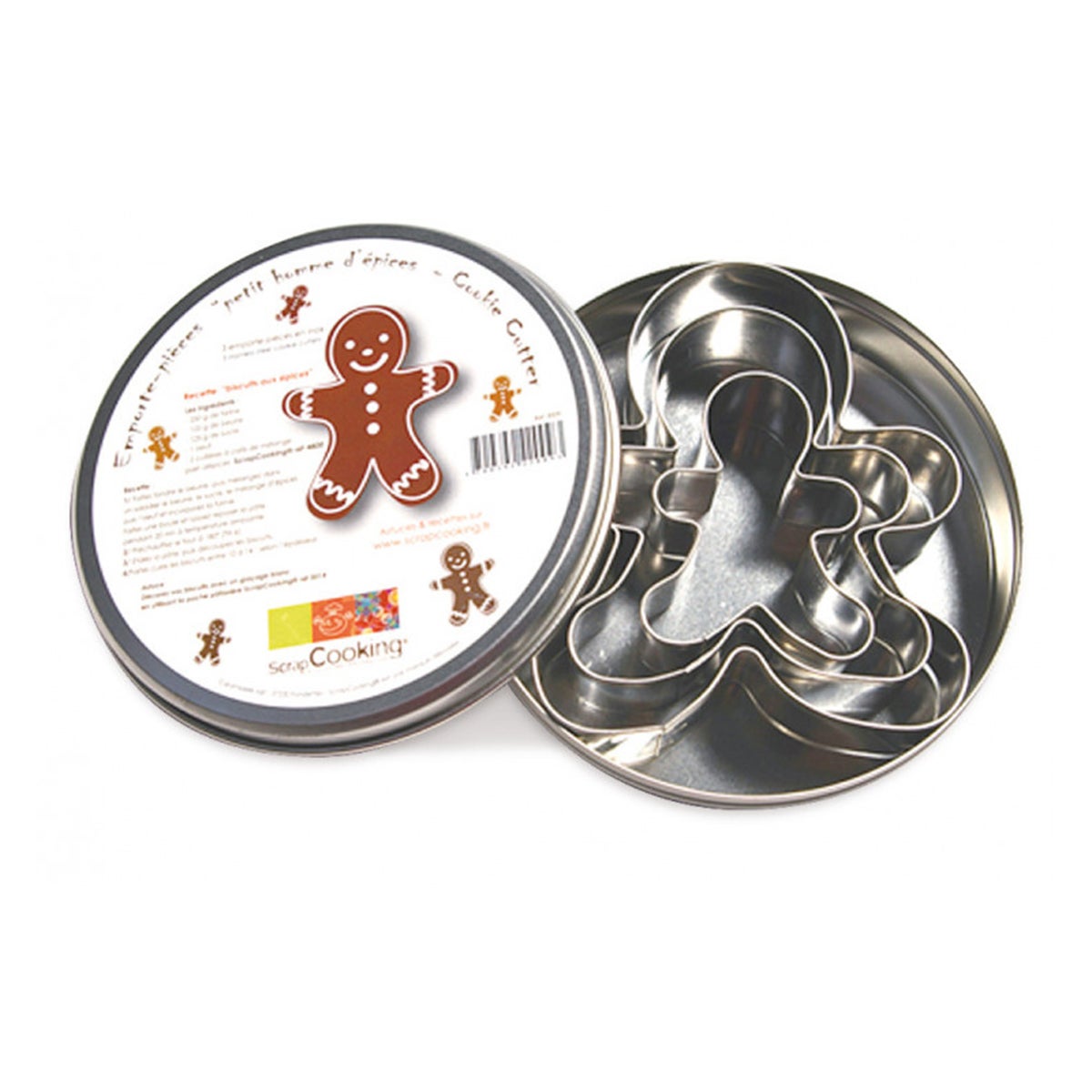 Scrapcooking Koekjesuitstekers Gingerbread Man Klein Set/3