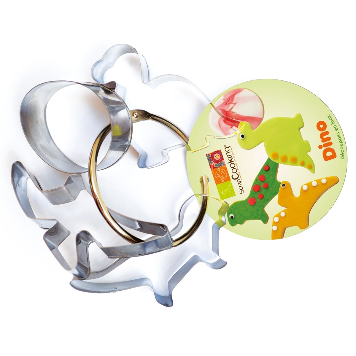 Scrapcooking Koekjesuitsteker Dinosaurus Set/4