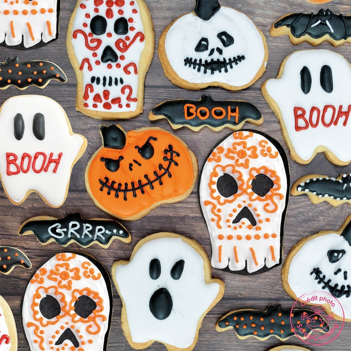 ScrapCooking Koekjesuitsteker Halloween set/4