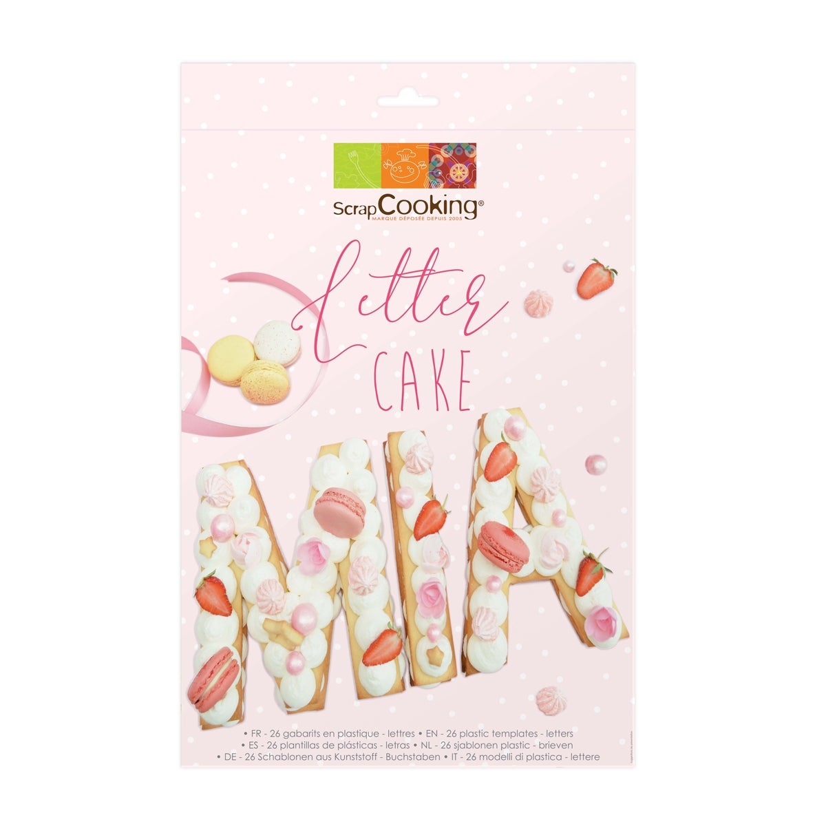 Scrapcooking Cookie Cake Template Letters Set/26