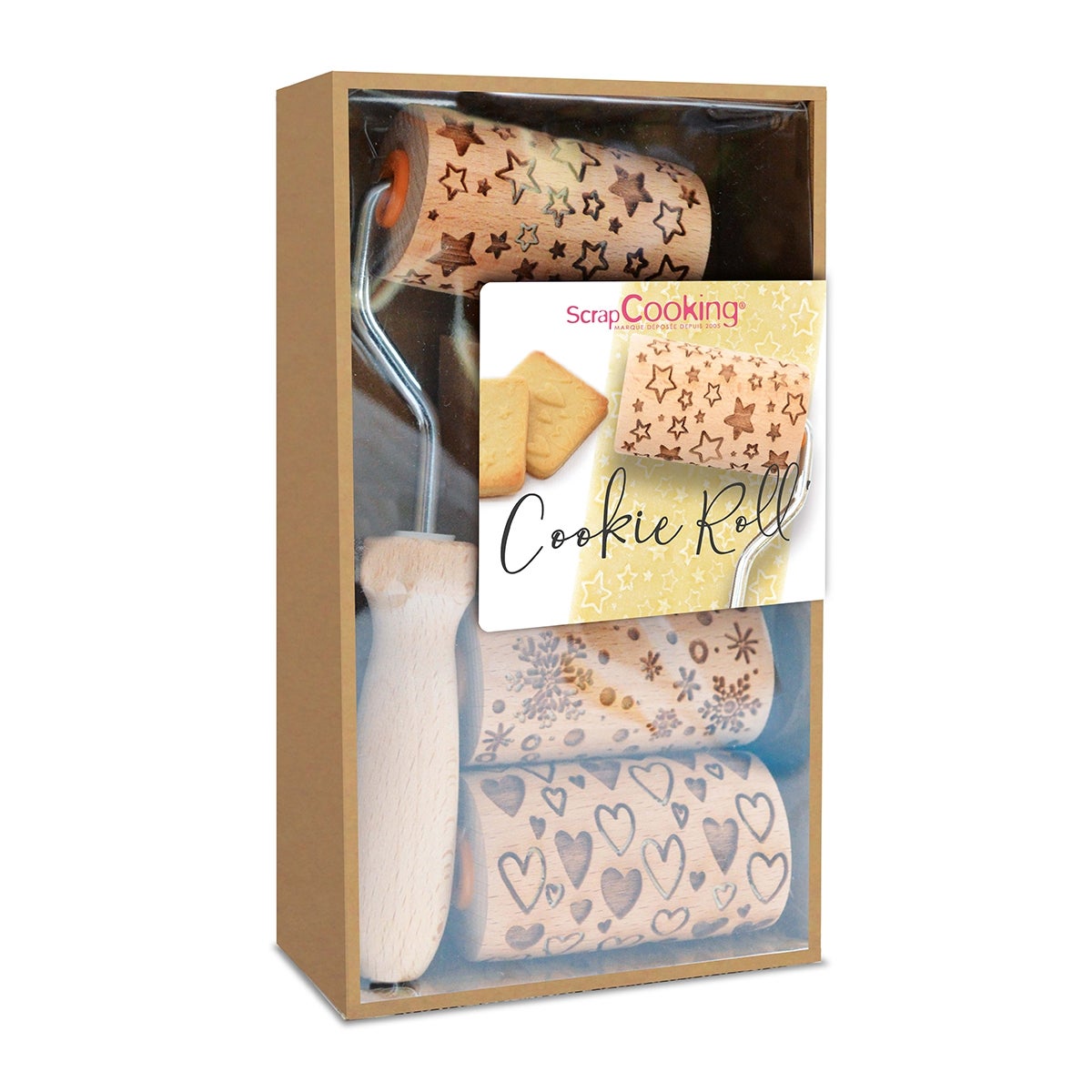Scrapcooking Mini Houten Koekjesrollen Set/3