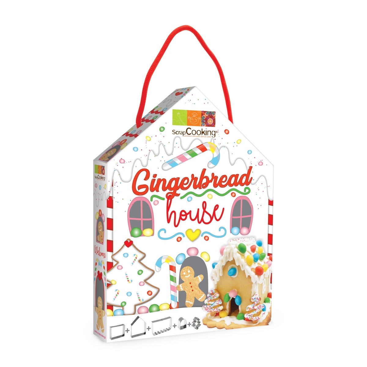 Scrapcooking Koekjesuitsteker Gingerbread House Set/5