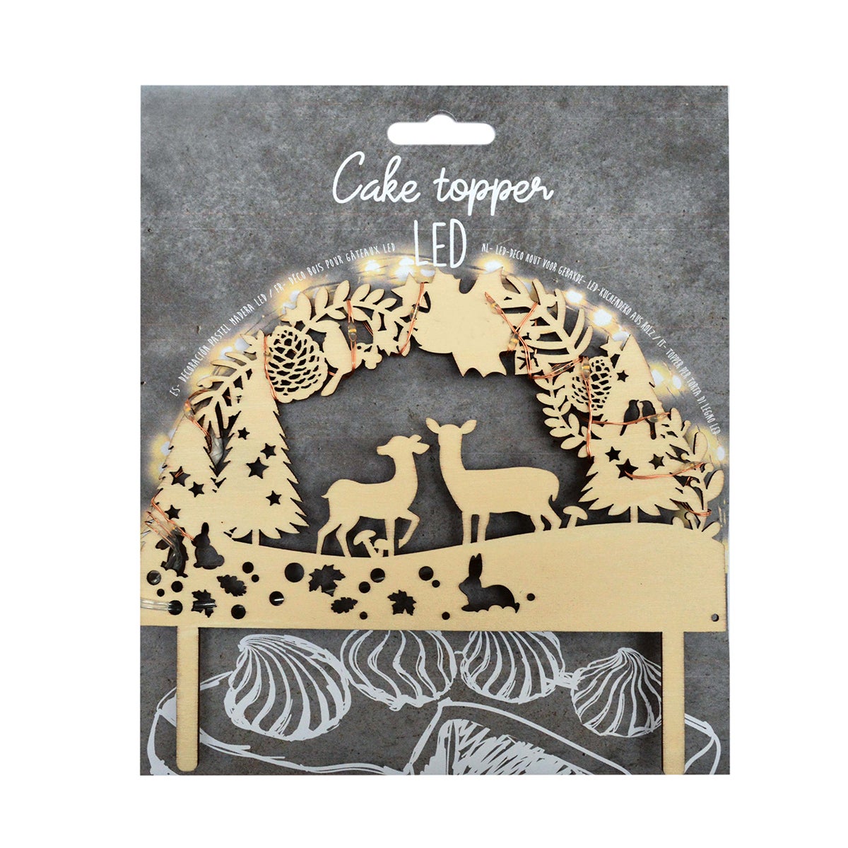 Scrapcooking Taarttopper Led Woodland