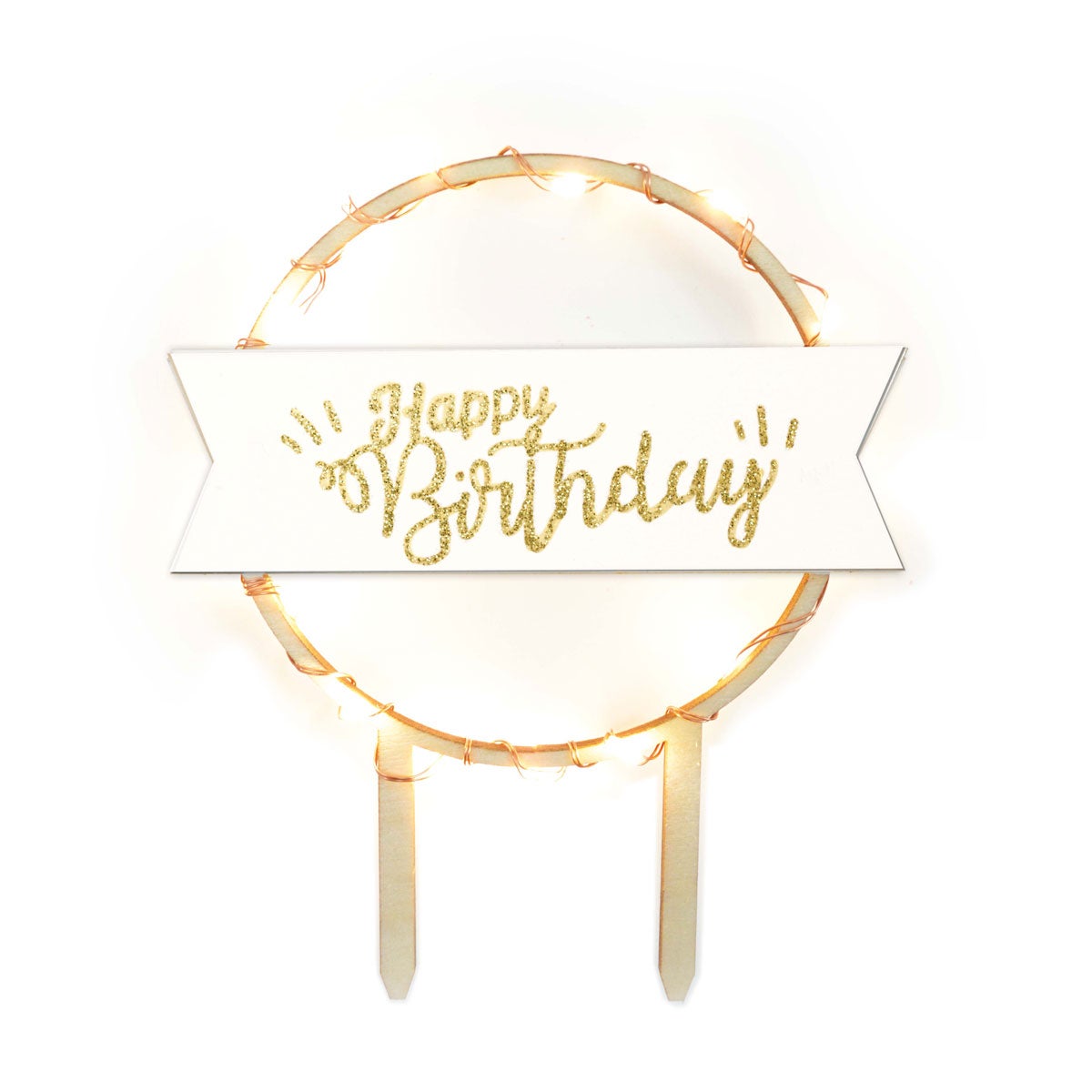 Scrapcooking Taarttopper Led Happy Birthday