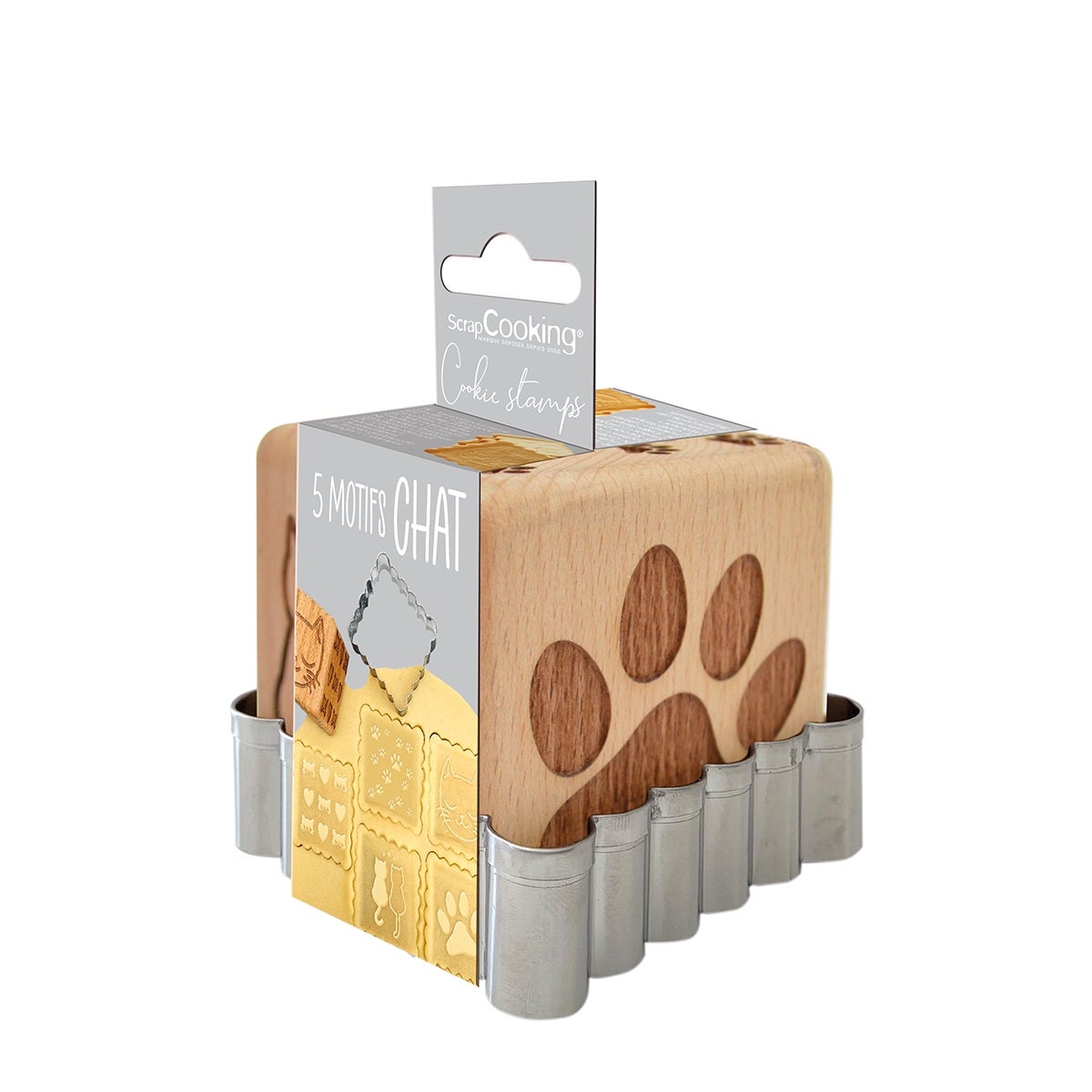 Scrapcooking Kattenstempel en Koekjesuitsteker Set/2