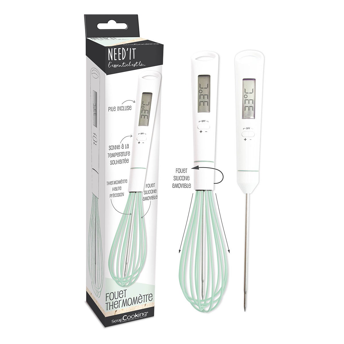 ScrapCooking Need'it Garde & Thermometer
