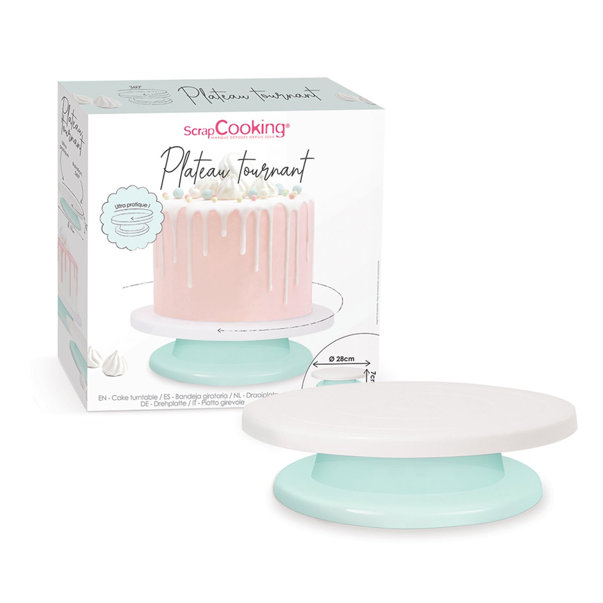 Scrapcooking Draaibaar Taartplateau Ø28cm