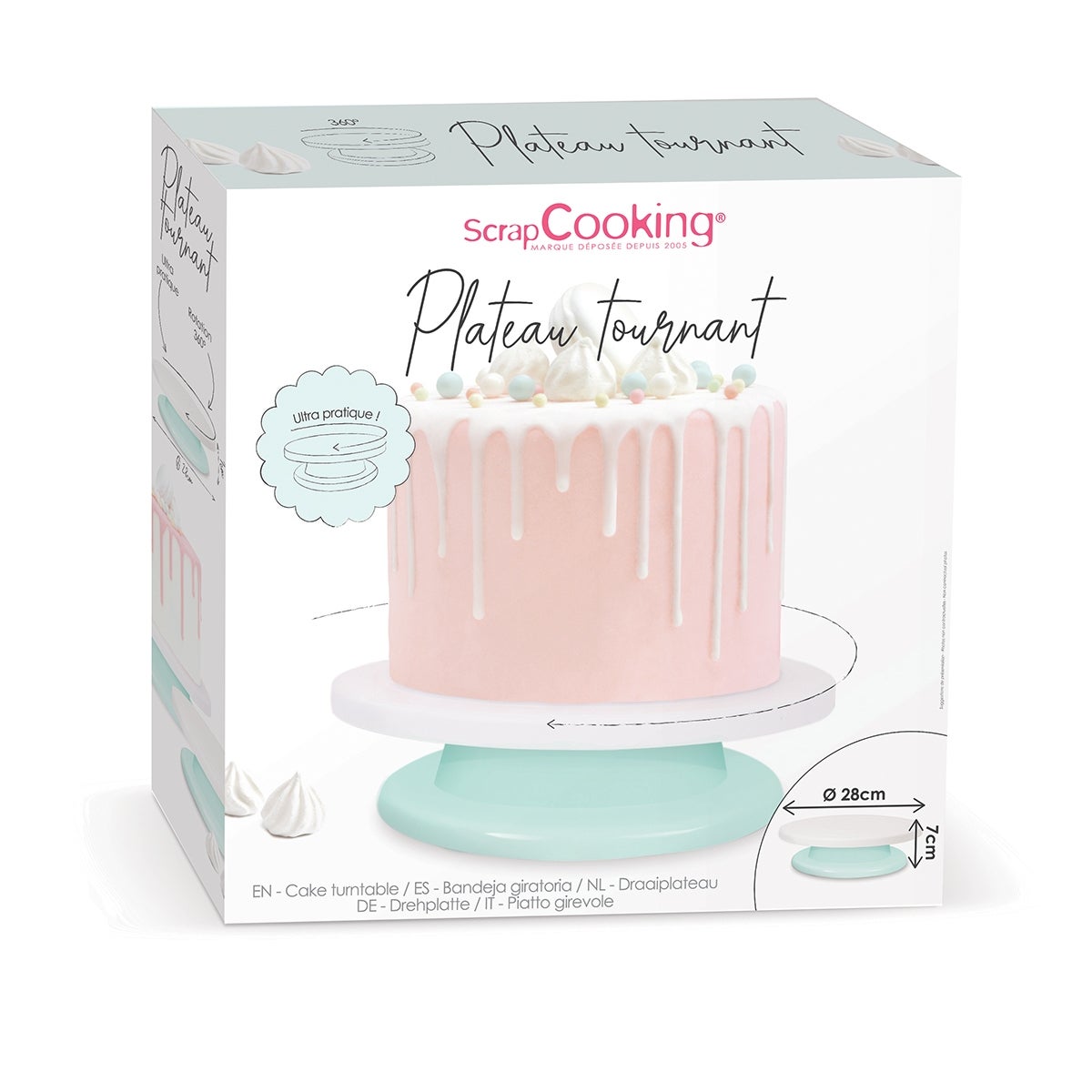 Scrapcooking Draaibaar Taartplateau Ø28cm