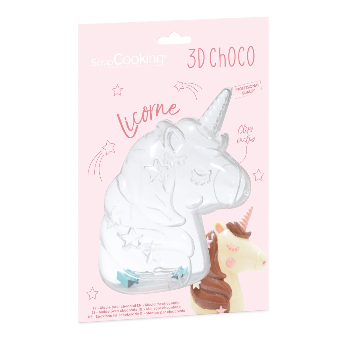 Scrapcooking 3D Chocolade Mal Unicorn