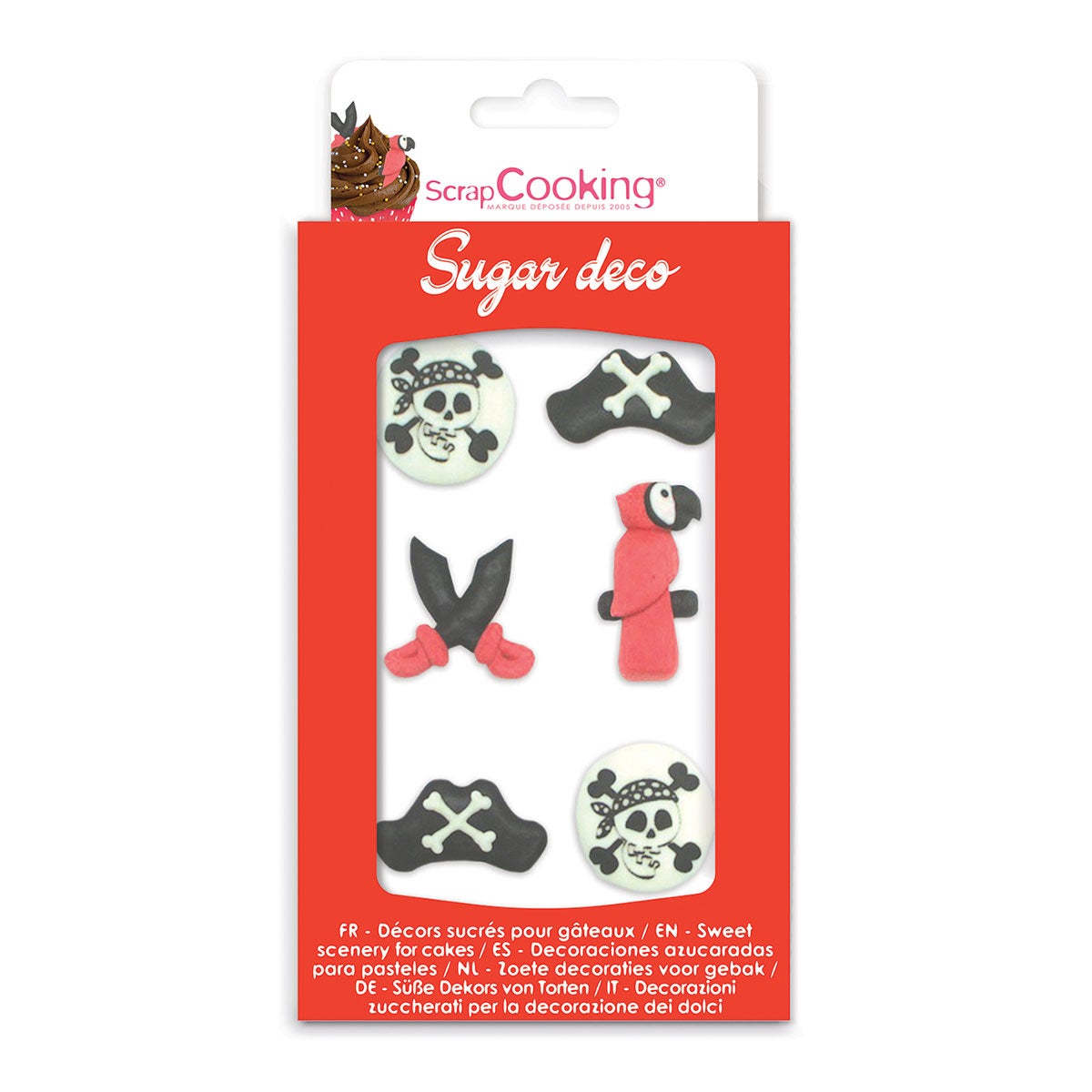 ScrapCooking Suikerdecoraties Piraten Set/6