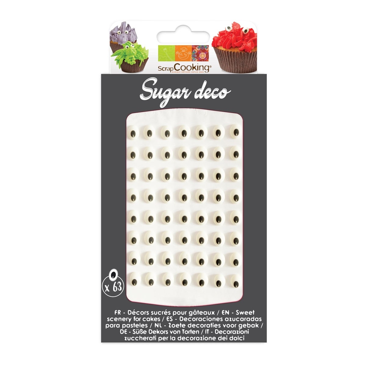 ScrapCooking Suiker Decoratie Oogjes Set/63