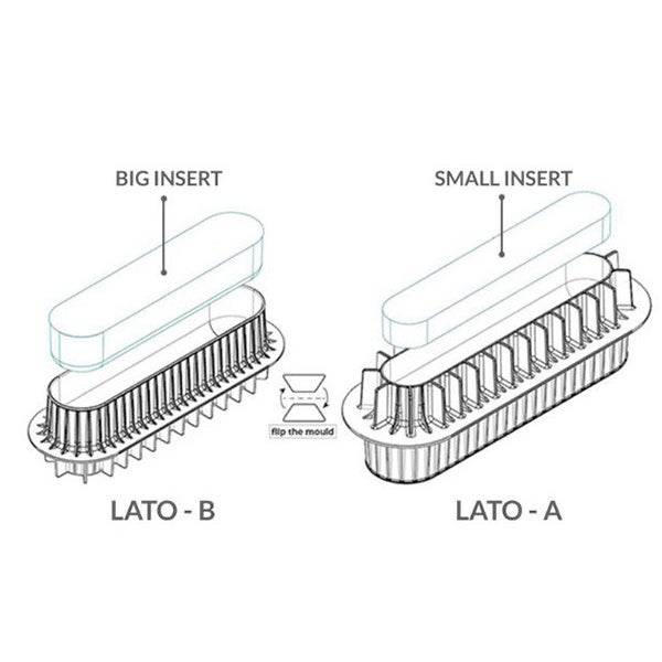Silikomart 3D Design Bakvorm - Insert Buche & Cake