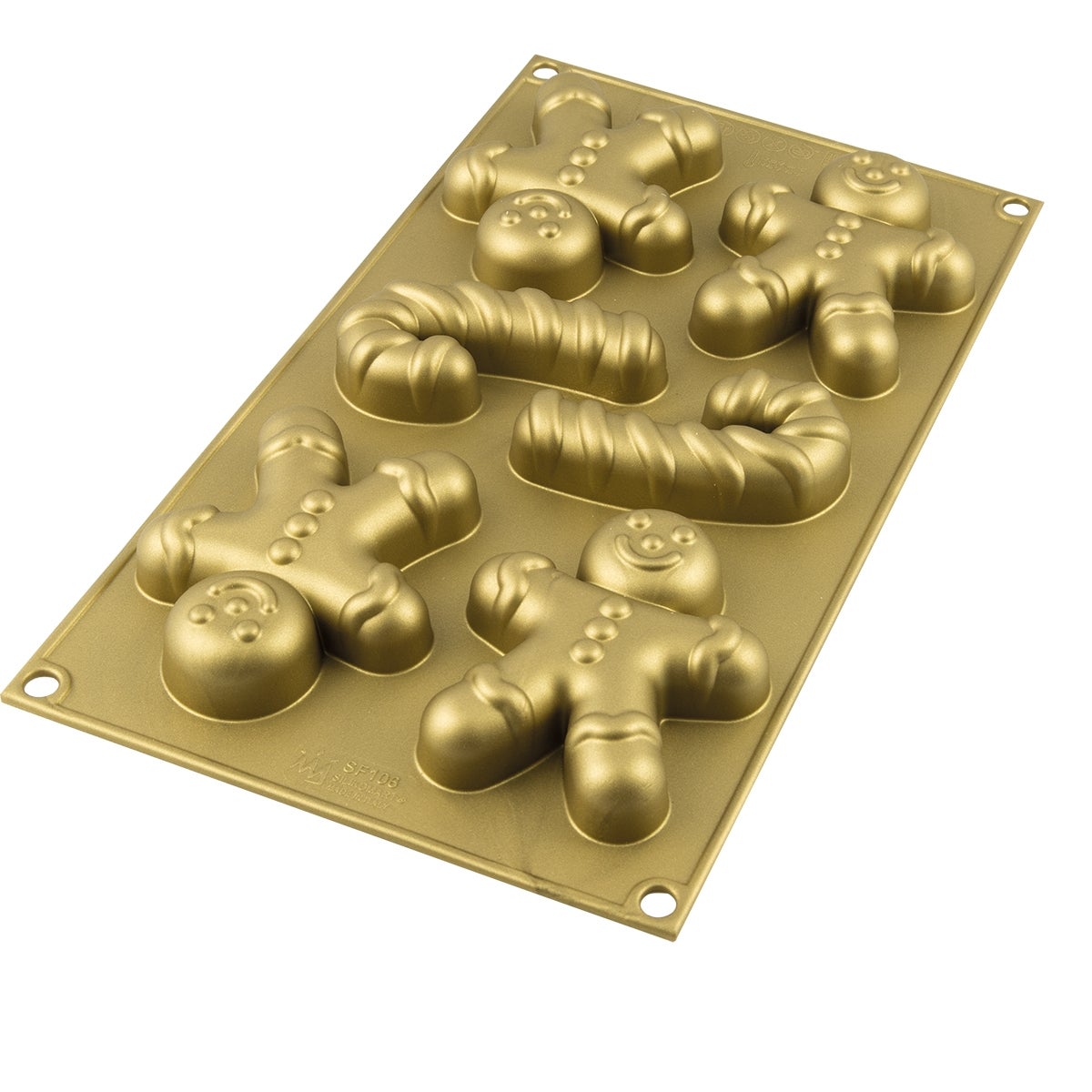 Silikomart Siliconen Mal Gingerbread Man & Zuurstok