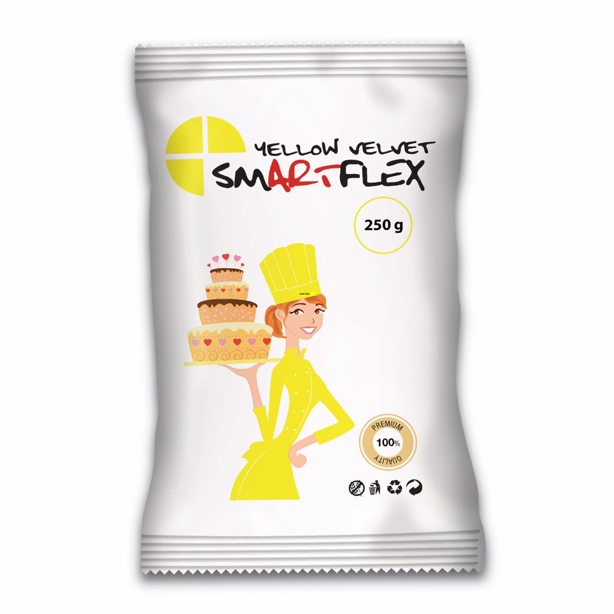 SmartFlex Fondant Geel Velvet 250g