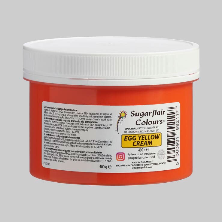 Sugarflair Eetbare Kleurstof Pasta Eigeel 400g