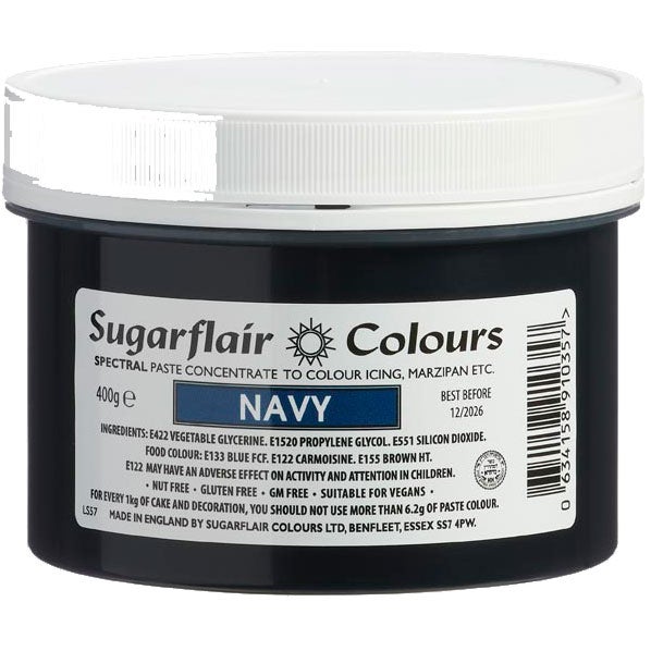 Sugarflair Eetbare Kleurstof Pasta Navy 400g
