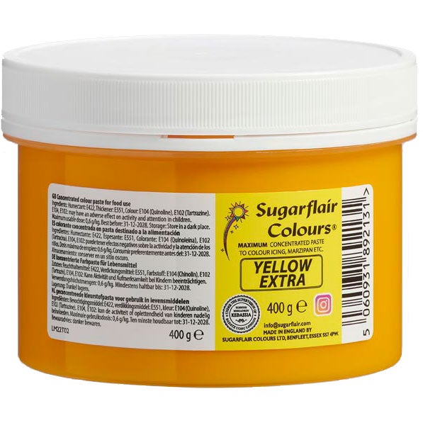 Sugarflair - Max Concentrate Paste Colour YELLOW EXTRA 400 g