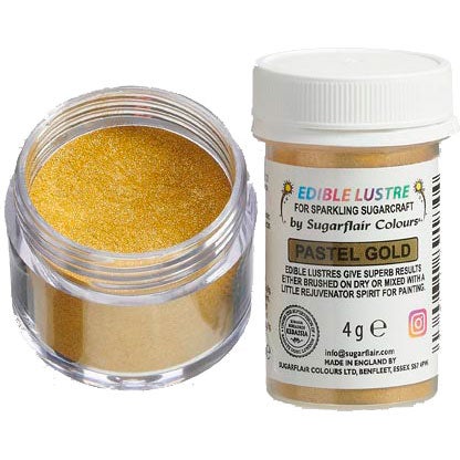 Sugarflair Eetbare Glanspoeder Pastel Goud 4g