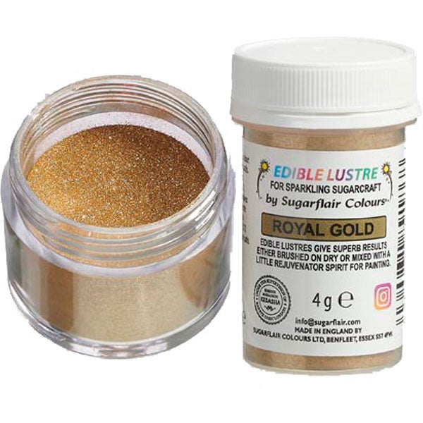 Sugarflair Eetbare Glanspoeder Koninklijk Goud 4g