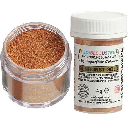 Sugarflair Eetbare Glanspoeder Sunburst Goud 4g