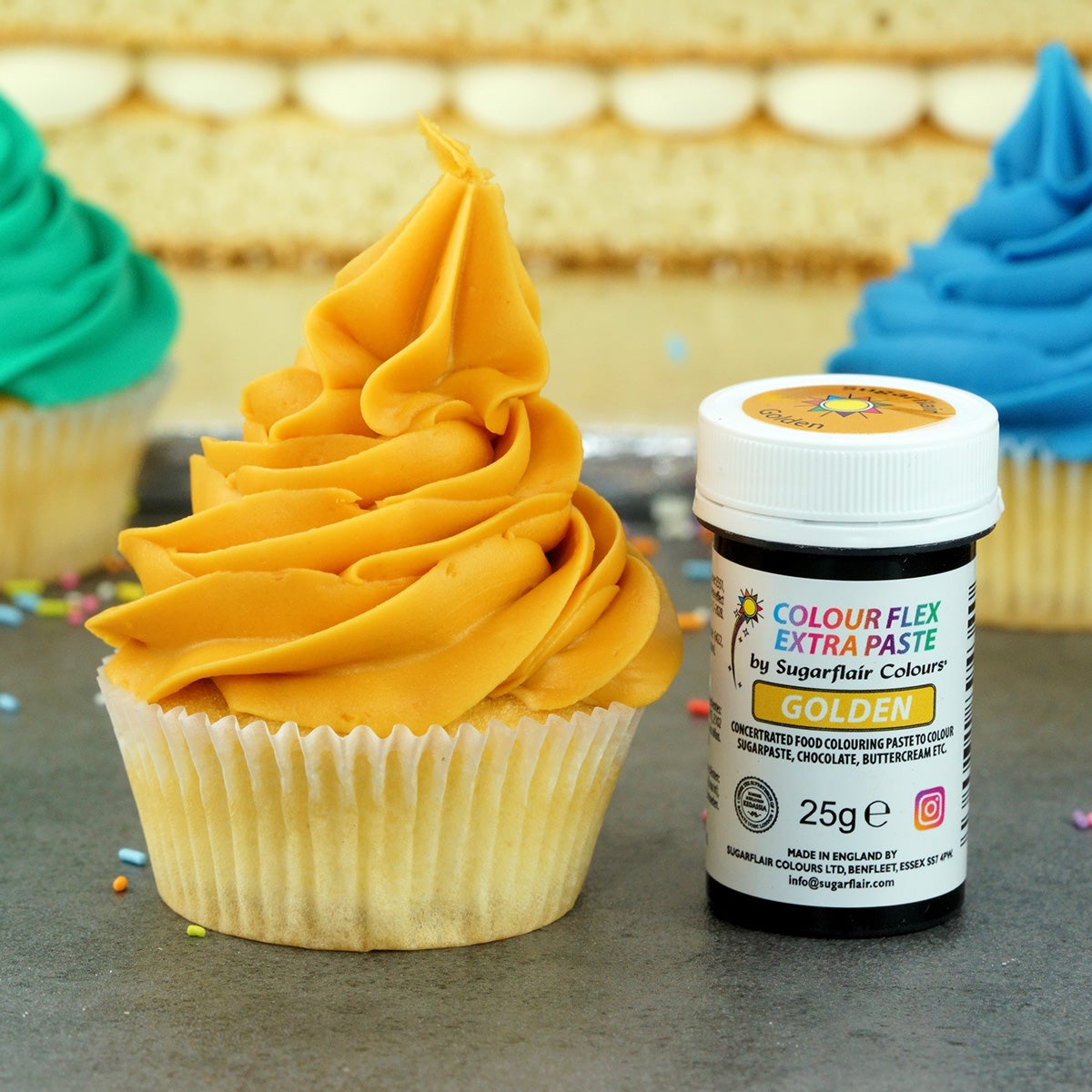 Sugarflair Colourflex Extra Paste Golden - 25g