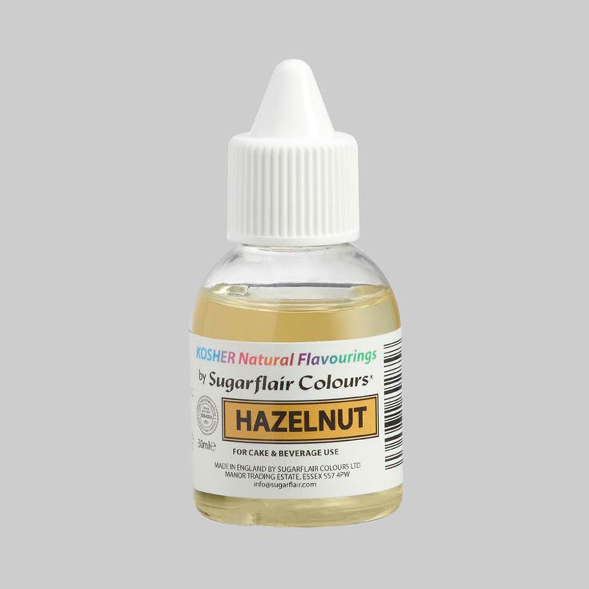 Sugarflair Kosher Natuurlijke Smaakstof Hazelnoot 30ml
