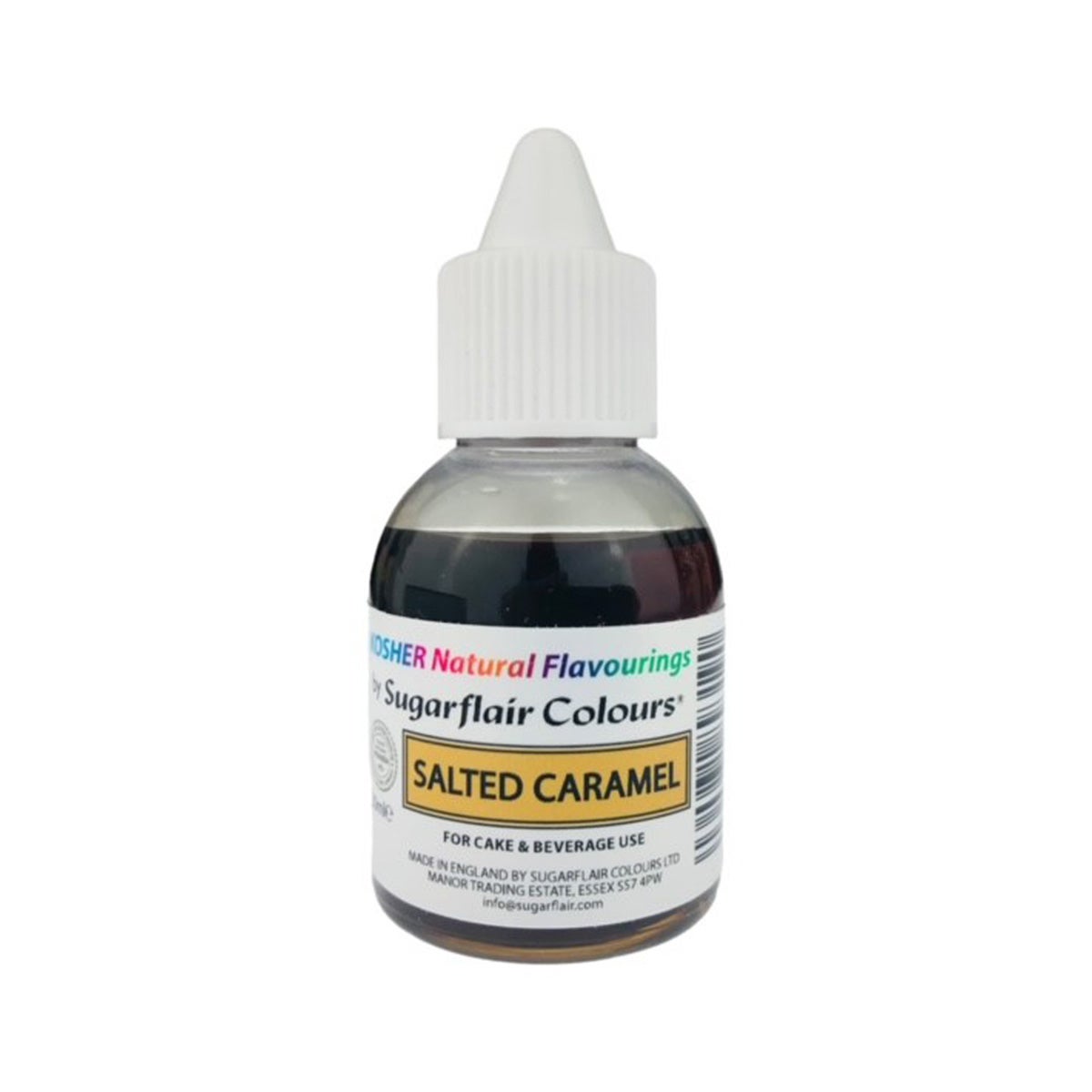 Sugarflair Kosher Natuurlijke Smaakstof Salted Caramel 30ml