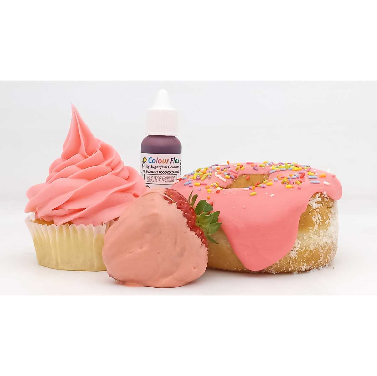 Sugarflair Colourflex Baby Roze 15ml