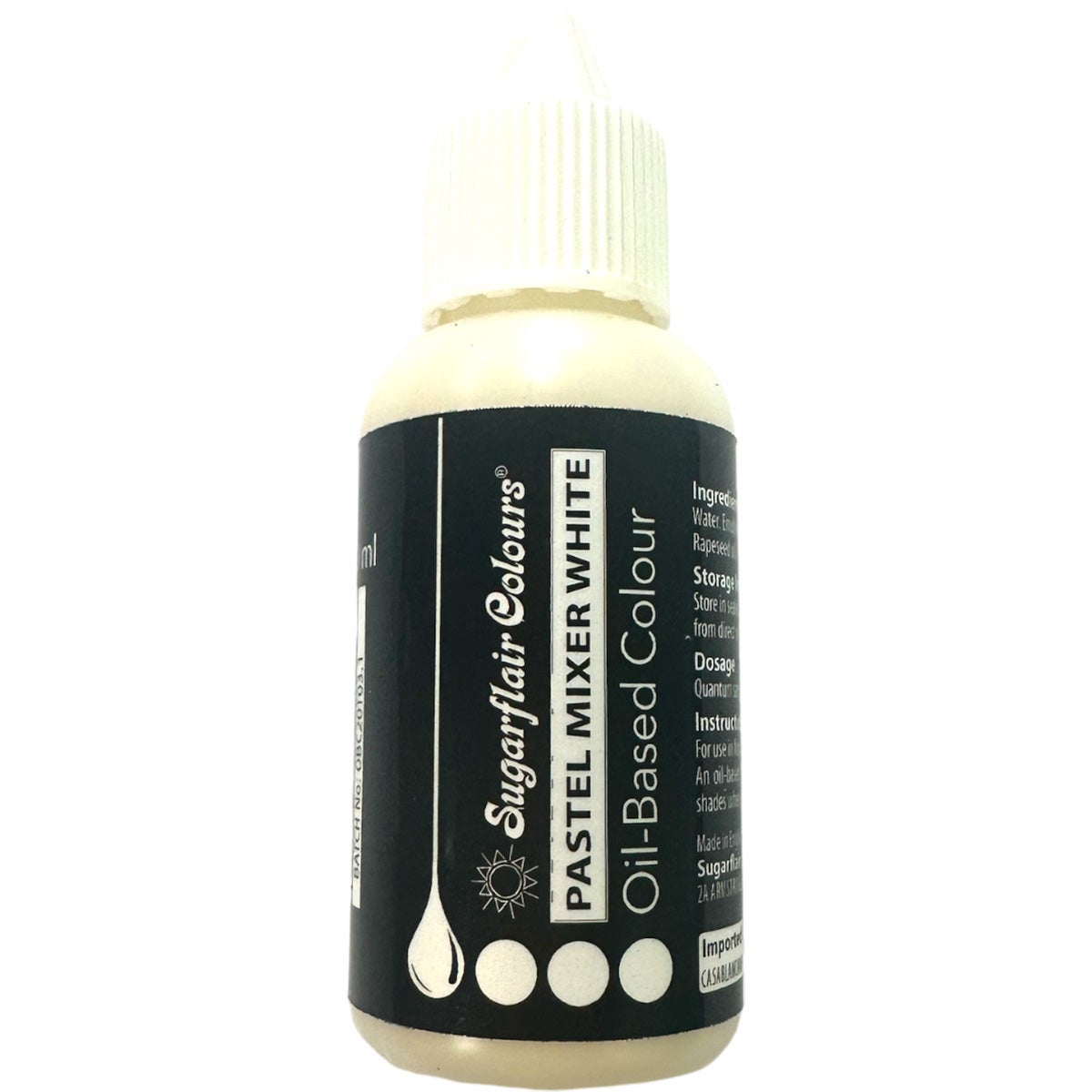 Sugarflair Kleurstof op Oliebasis - Wit 30ml