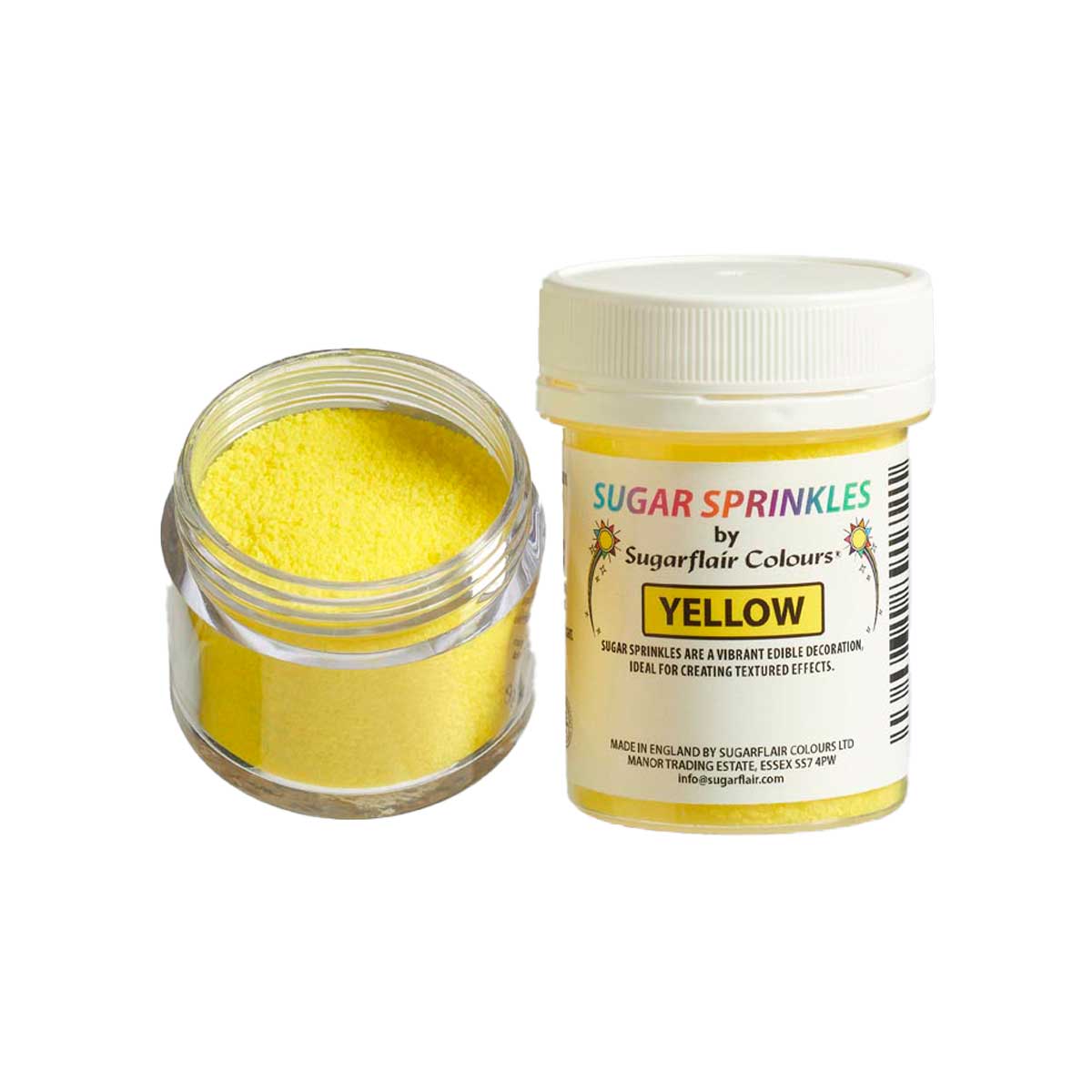 Sugarflair Sugar Sprinkles Geel - 40g