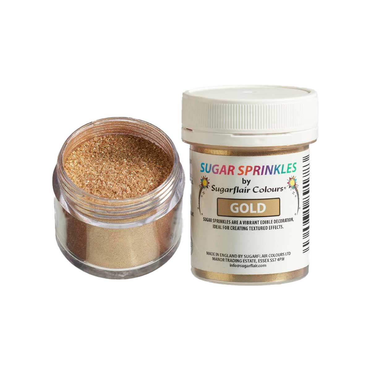 Sugarflair Sugar Sprinkles Goud - 40g
