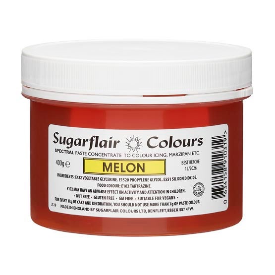 Sugarflair Eetbare Kleurstof Pasta Meloengeel 400g