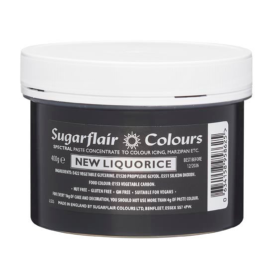 Sugarflair Eetbare Kleurstof Pasta Zwarte Drop 400g