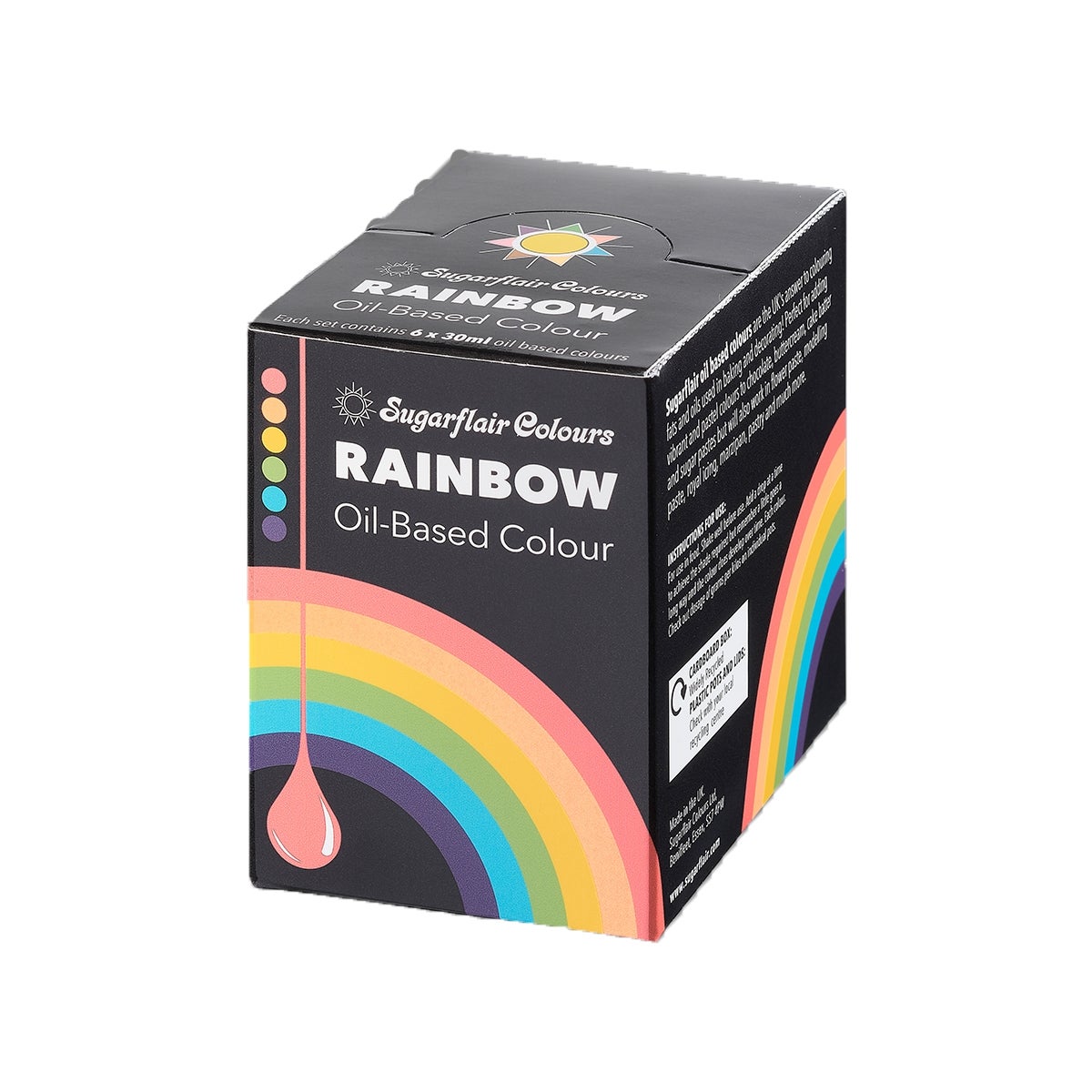 Sugarflair Kleurstof Olie Basis Regenboog Set/6