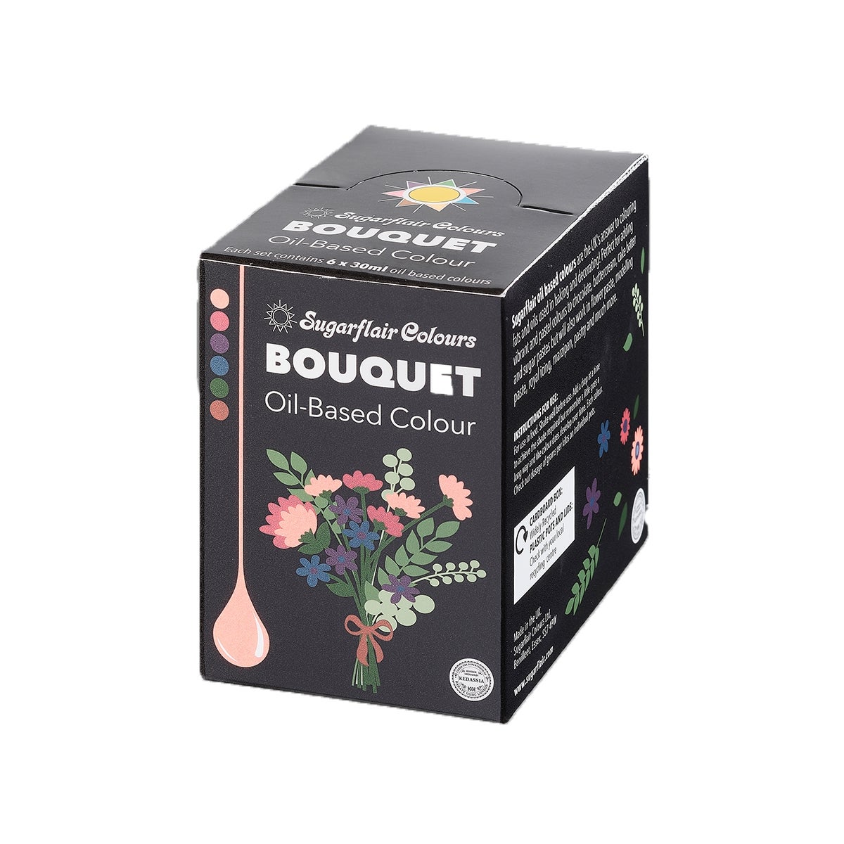 Sugarflair Kleurstof Olie Basis Bouquet Set/6