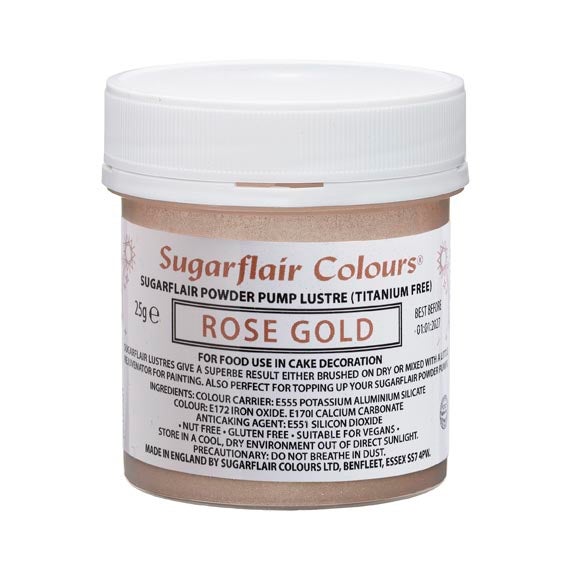 Sugarflair Pomp Spray Navulling Rosé Goud 25g