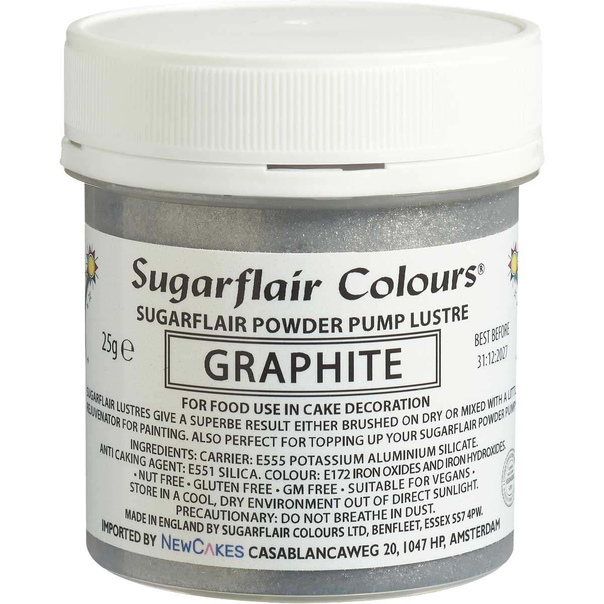 Sugarflair Pomp Spray Navulling Graphite 25g