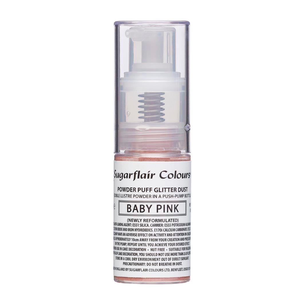 Sugarflair Pomp Spray Glitterpoeder Baby Roze