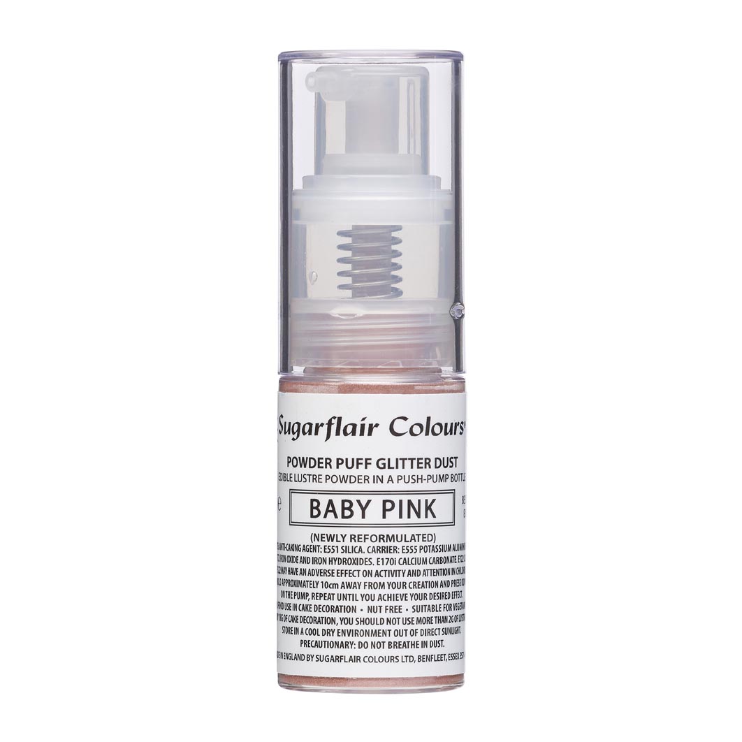 Sugarflair Pomp Spray Glitterpoeder Baby Roze